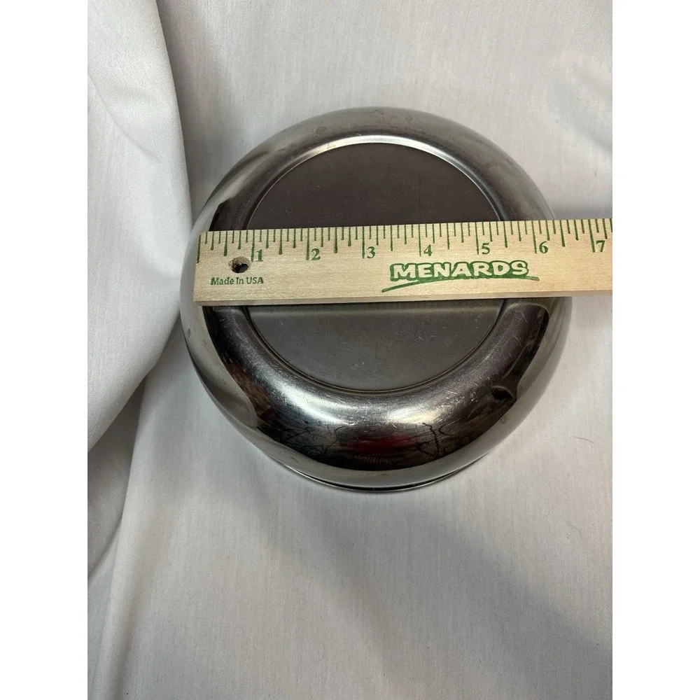 Stainless Steel Mixing Bowl 8‎ in Diameter Silver Solid